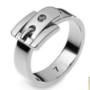 Michael Kors Silver Buckle Ring
